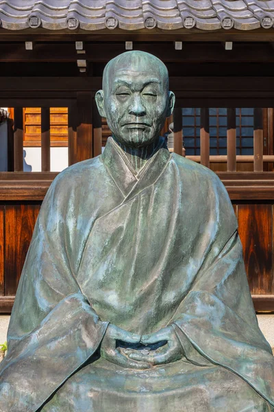 Tokyo Japan April 2018 Statue Sawaki Kodo Roshi One Leading — Stock Photo, Image