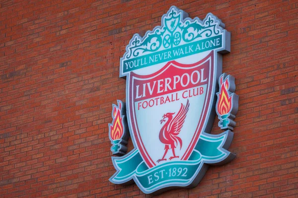 Liverpool Wielka Brytania Maja 2018 Stadion Anfield Piłkarskiego Liverpool Który — Zdjęcie stockowe