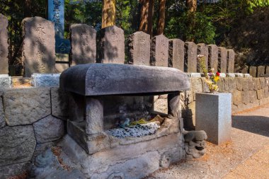 Byakkutai (beyaz kaplan kuvvet) Mt. Iimori Aizuwakamatsu, Japonya, mezar sitesi