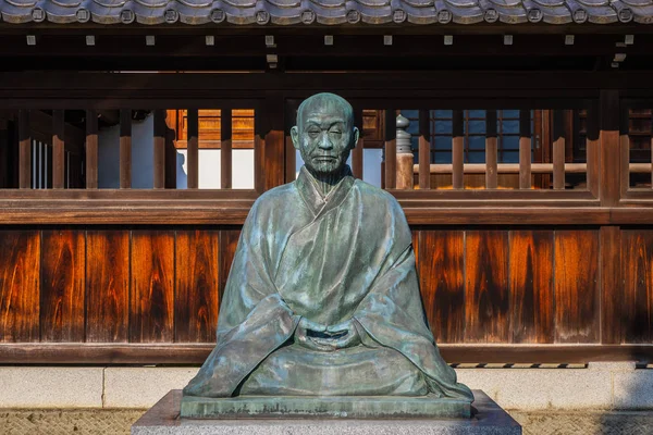Statue Sawaki Kodo Roshi Sengakuji Temple Tokyo Japan — Stock Photo, Image