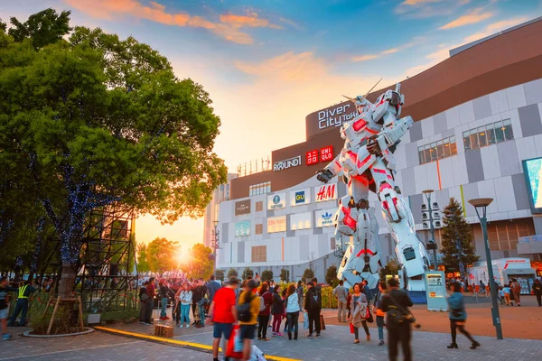 Tokyo Japan April 2018 Full Size Mobiele Pak Unicorn Gundam — Stockfoto