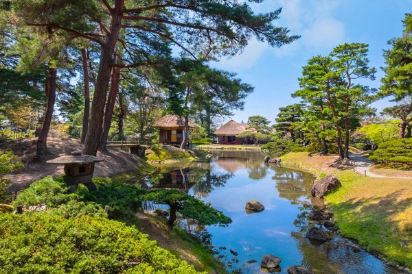 Oyakuen Medicinale Kruidentuin Stad Van Aizuwakamatsu Fukushima Japan — Stockfoto