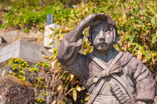 Место захоронения Белого Тигра (Byakkutai) на горе. Иимори, г. Аячжоу, Япония
