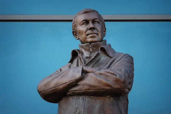 Manchester Mai 2018 Sir Alex Ferguson Bronzestatue Vor Dem Alex — Stockfoto