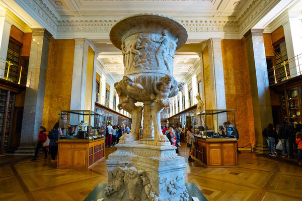 London, United Kingdom - May 12 2018: Enlightenment Gallery at British Museum - a public institution dedicated to human history, art and culture, it's one of the largest and most comprehensive museum