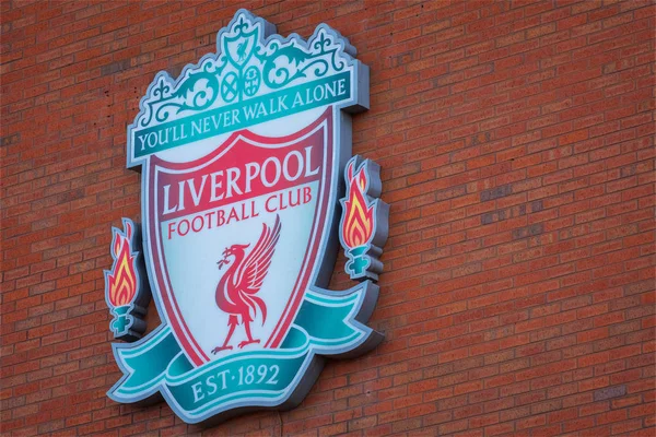 Liverpool Storbritannien Maj 2018 Anfield Stadium Hemmaarena För Liverpool Som — Stockfoto