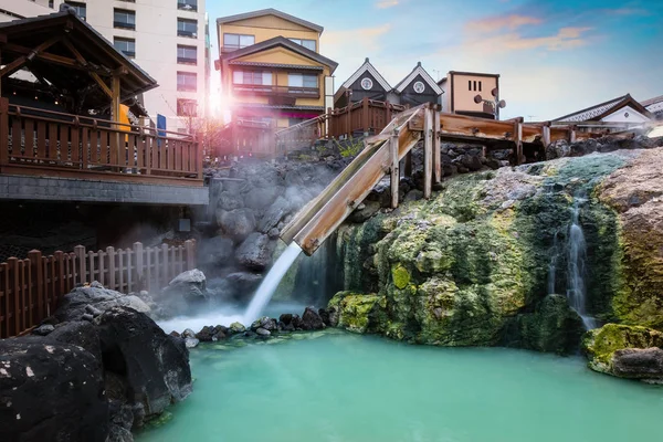 Yubatake Thermalquelle Bei Kusatsu Onsen Gunma Japan — Stockfoto