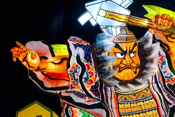 Aomori Japan April 2018 Lantern Flyter För Nebuta Festival Parad — Stockfoto