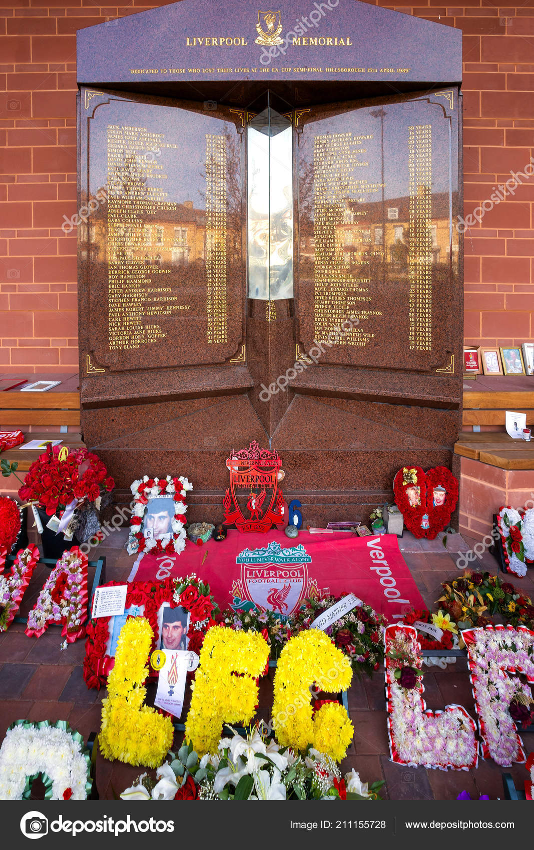 Liverpool May 2018 Hillsborough Memorial Victims Hillsborough