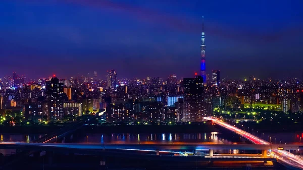 Vista Panorámica Ciudad Tokyo Capital Japón Crepúsculo —  Fotos de Stock