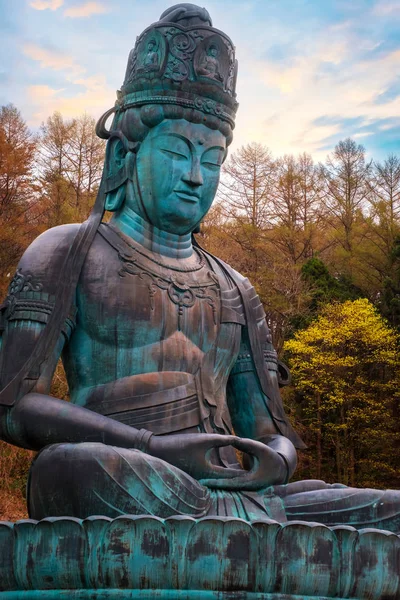 Big Buddha Showa Daibutsu Seiryuji Templet Aomori Japan — Stockfoto