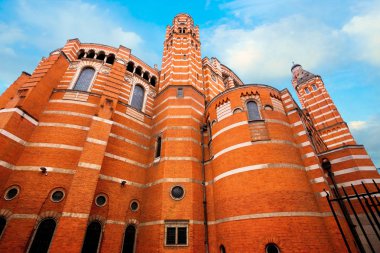 Westminster Cathedral veya değerli kan Londra, İngiltere'de Rabbimiz İsa Mesih'in Büyükşehir Katedrali