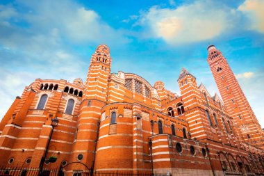 Westminster Cathedral veya değerli kan Londra, İngiltere'de Rabbimiz İsa Mesih'in Büyükşehir Katedrali