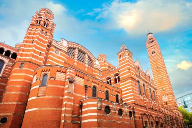 Westminster Cathedral veya değerli kan Londra, İngiltere'de Rabbimiz İsa Mesih'in Büyükşehir Katedrali