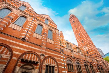 Westminster Cathedral veya değerli kan Londra, İngiltere'de Rabbimiz İsa Mesih'in Büyükşehir Katedrali
