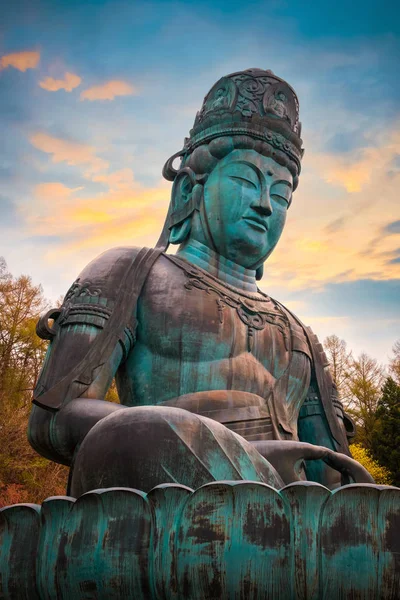 Nagy Buddha Showa Daibutsu Seiryuji Templom Aomori Japán — Stock Fotó