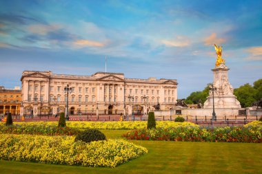 Sabah erken Buckingham Sarayı Londra, İngiltere