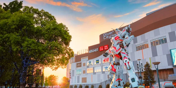 Tokyo Japan April 2018 Full Size Mobiele Pak Unicorn Gundam — Stockfoto