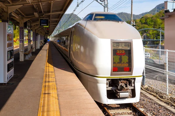 Gunma Japão Abril 2018 Trem Swallow Akagi Corre Entre Tóquio — Fotografia de Stock