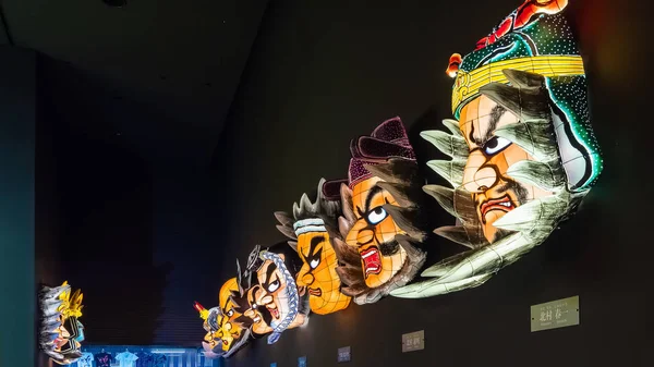 Aomori Giappone Aprile 2018 Carri Delle Lanterne Festival Nebuta Sfilano — Foto Stock