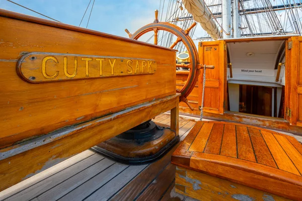 Londres Reino Unido Maio 2018 Cutty Sark Construído 1869 Dos — Fotografia de Stock