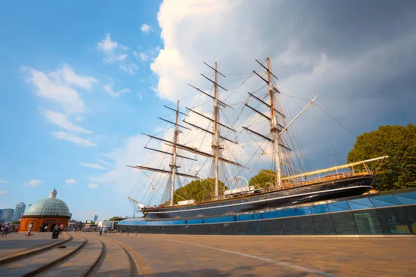 ロンドン イギリス 2018 ユネスコ世界遺産 カティーサーク 1869 博物館の船は 国立歴史的な艦隊の一部として保存 最後で最速茶クリッパー つに建てられました — ストック写真