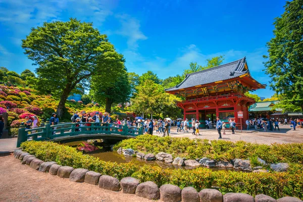 Tokyo Japan April 2018 Nezu Heiligdom Opgericht 1705 Een Van — Stockfoto