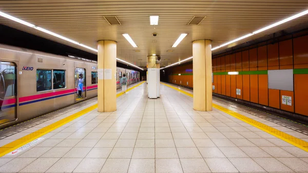 Commuters Trains Subway Station Tokyo Japan — Stock Photo, Image