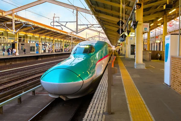 Sendai Japan April 2018 Hayabusa High Speed Shinkansen Service Operated — Stock Photo, Image