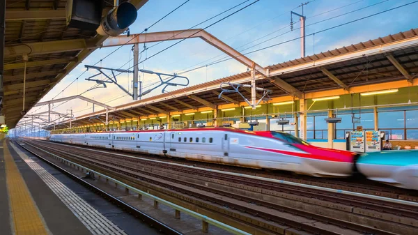 Sendai Japan April 2018 Komachi High Speed Shinkansen Service Tokyo — Stock Photo, Image