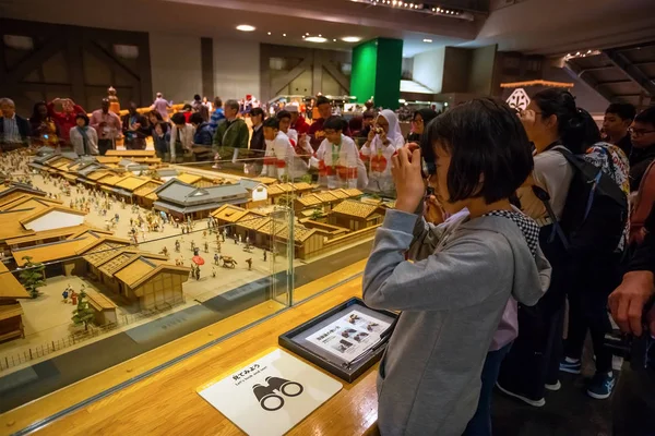 Tokió Japán Április 2018 Edo Tokyo Múzeum Állandó Kiállítása Élénken — Stock Fotó