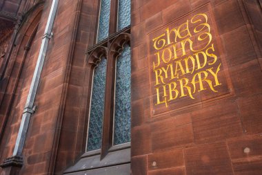 John Rylands Library in Manchester, UK clipart