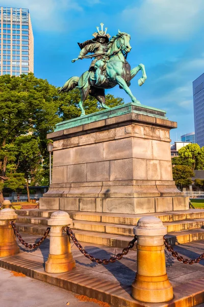 Kusunoki Masashige Ünlü Japon Samuray Tokyo Mparatorluk Sarayı Dışında Doğu — Stok fotoğraf