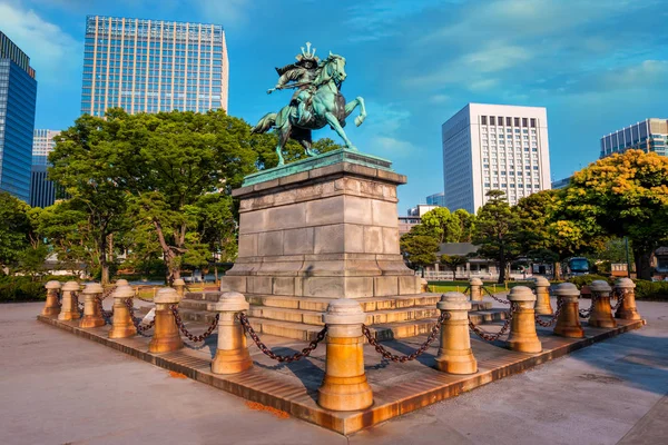 Kusunoki Masashige Ünlü Japon Samuray Tokyo Mparatorluk Sarayı Dışında Doğu — Stok fotoğraf