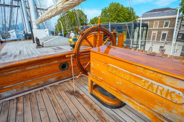 Londres Reino Unido Maio 2018 Cutty Sark Construído 1869 Dos — Fotografia de Stock