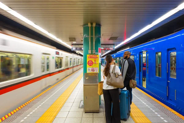 Tóquio Japão Abril 2018 Pessoas Não Identificadas Viajam Pelo Sistema — Fotografia de Stock