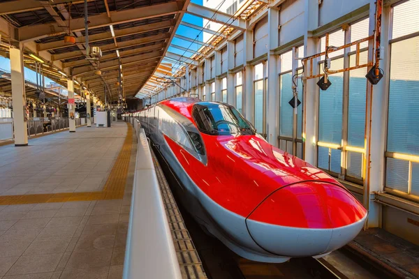 Tóquio Japão Abril 2018 Trem Japonês Alta Velocidade Shinkansen Komachi — Fotografia de Stock