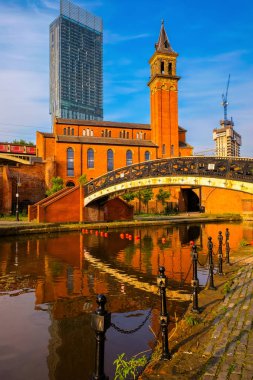 Castlefield, the inner city conservation area in Manchester, UK clipart