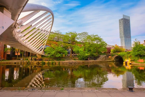 Castlefield Área Conservación Del Centro Ciudad Manchester Reino Unido — Foto de Stock