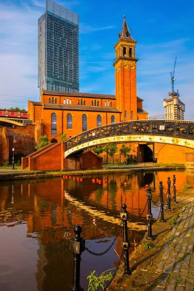 Castlefield Inner City Conservation Area Manchester — Stock Photo, Image