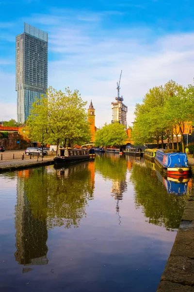 Castlefield Área Conservación Del Centro Ciudad Manchester Reino Unido — Foto de Stock