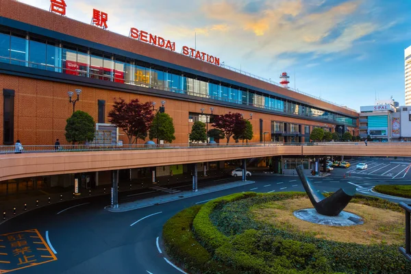 Sendai Japón Abril 2018 Estación Sendai Una Estación Ferroviaria Importante — Foto de Stock