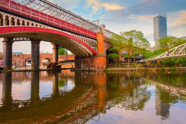 Castlefield, the inner city conservation area in Manchester, UK clipart
