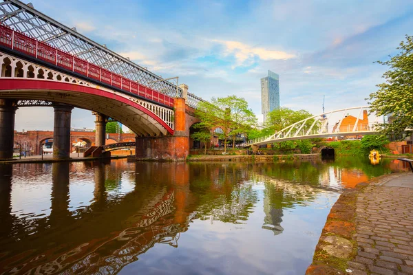 Castlefield Área Conservación Del Centro Ciudad Manchester Reino Unido — Foto de Stock