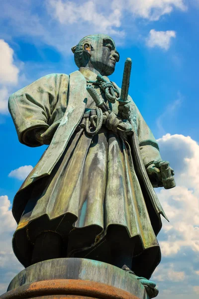 Statua Omuro Masajiro 1824 1869 Fondatore Dell Esercito Giapponese Moderno — Foto Stock