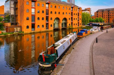 Castlefield, Manchester, İngiltere'de şehir içi koruma alanında 