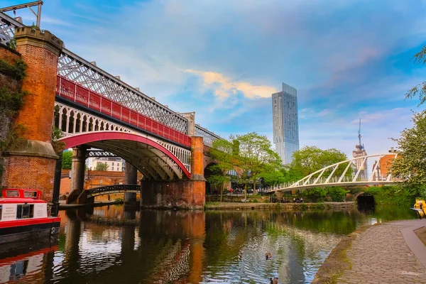 Castlefield, the inner city conservation area in Manchester, UK