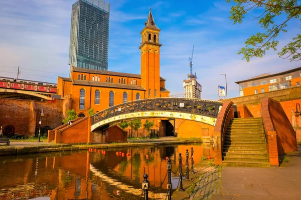 Castlefield Área Conservación Del Centro Ciudad Manchester Reino Unido — Foto de Stock