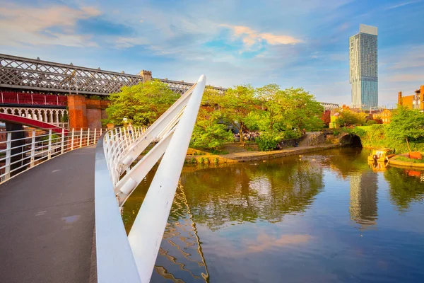 Castlefield Área Conservación Del Centro Ciudad Manchester Reino Unido — Foto de Stock