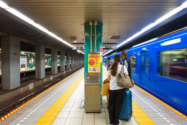 Токио Япония Апреля 2018 Года Неизвестные Путешествуют Системе Метро Токио — стоковое фото